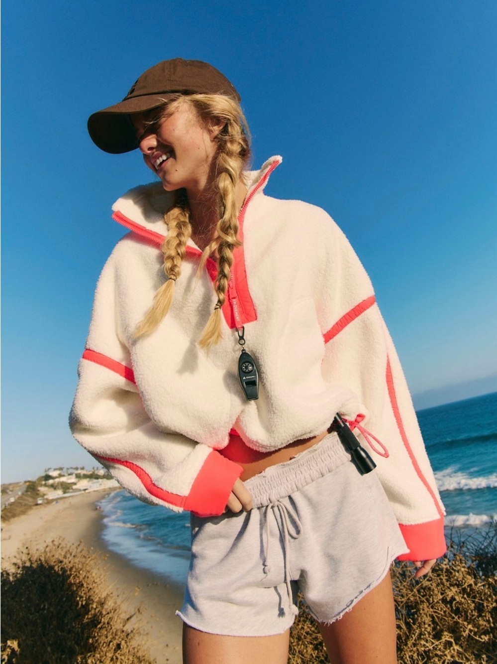 NWT Free People Mountain High Half-Zip Fleece